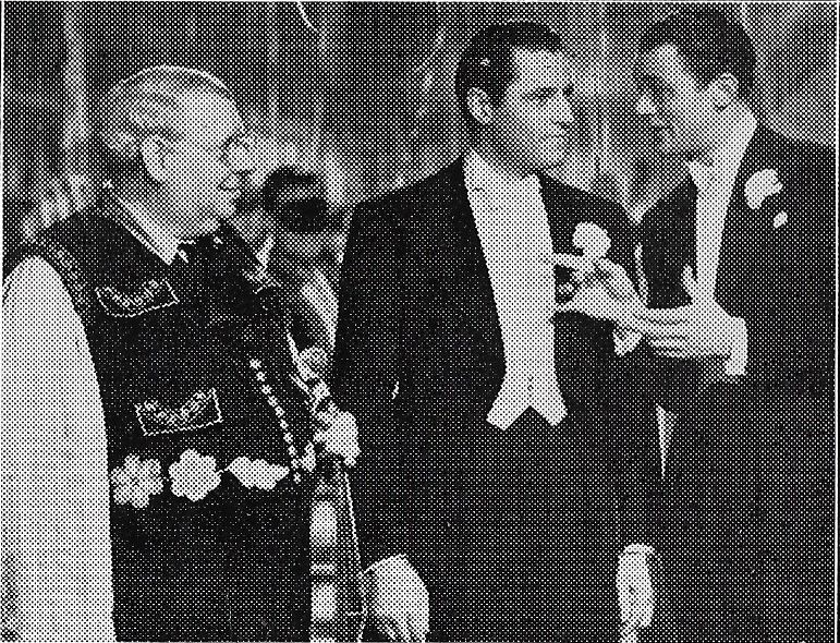 Michael Bartlett, Richard Dolman, and S.Z. Sakall in The Lilac Domino (1937)