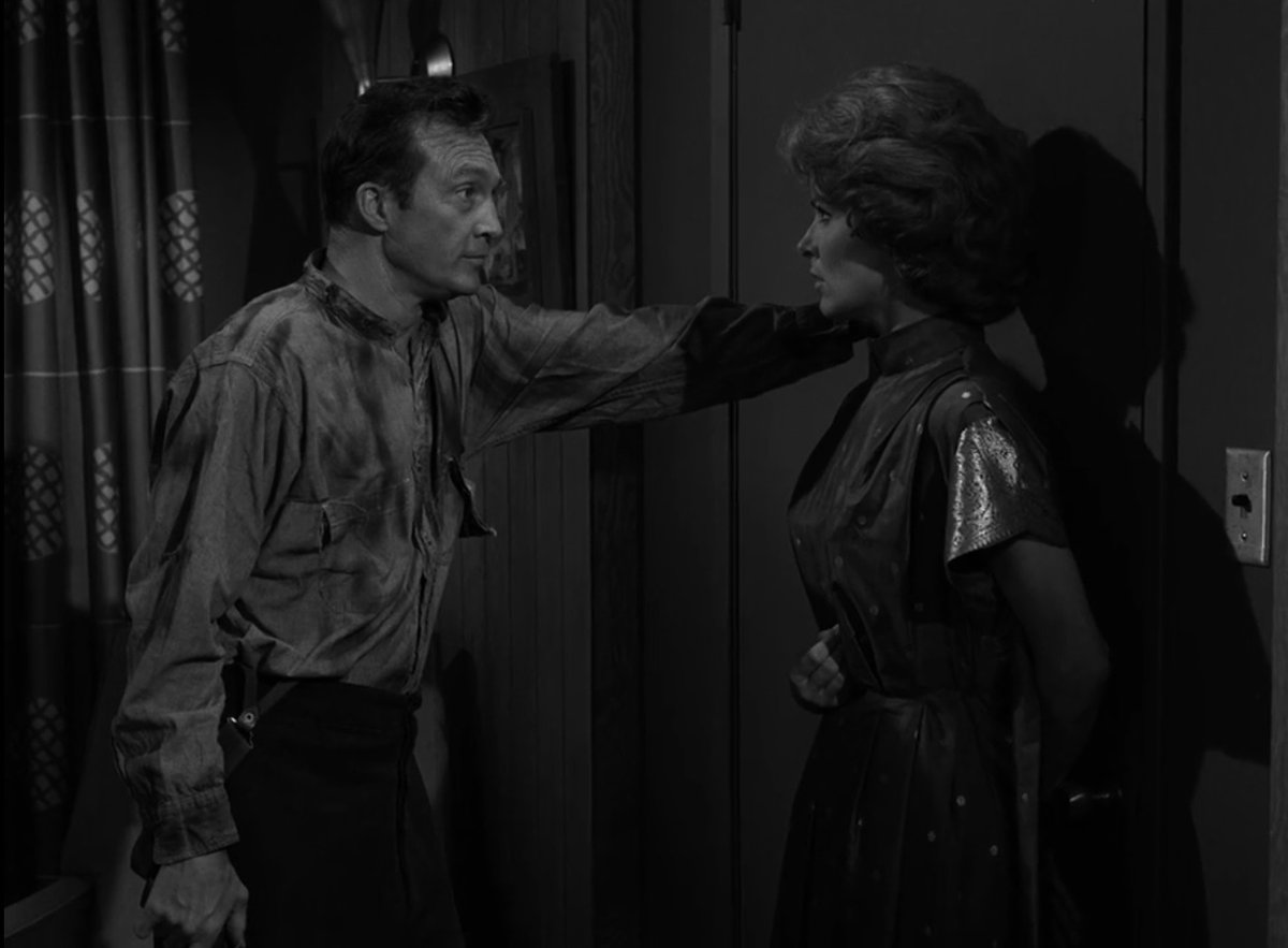 Joan Marshall and Warren Stevens in The Twilight Zone (1959)