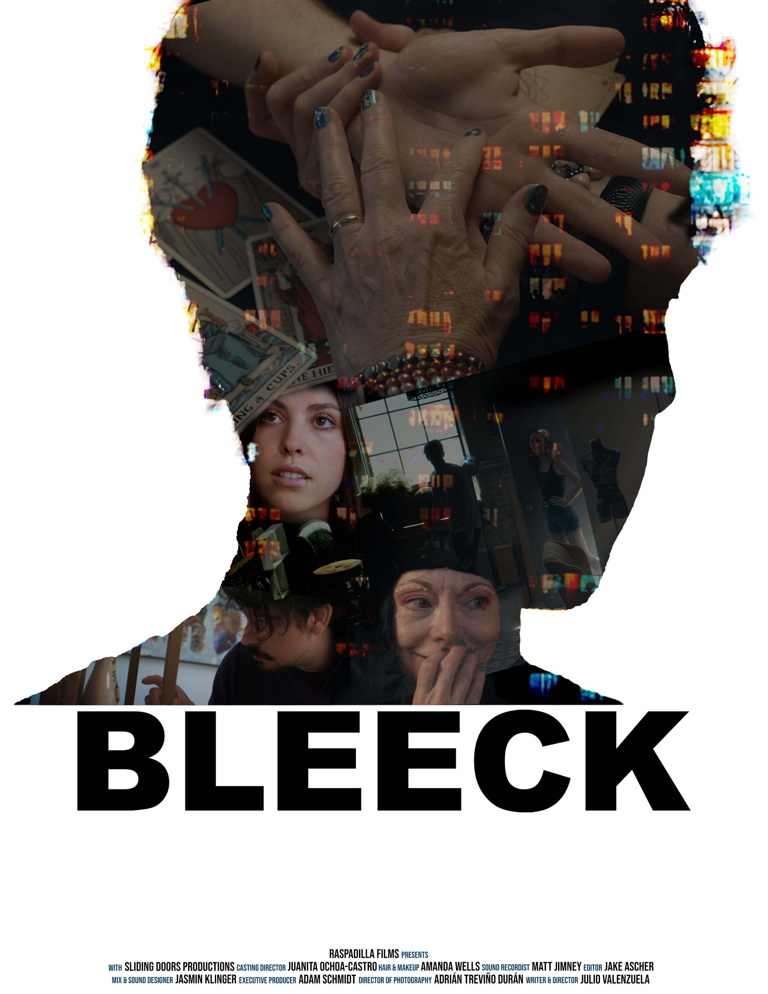 Melissa Hurst, Amanda Wells, Julia Gizzi, Grace Maddux, Emile Lacheny, Santiago Derquin, and Juanita Castro-Ochoa in Bleeck (2024)