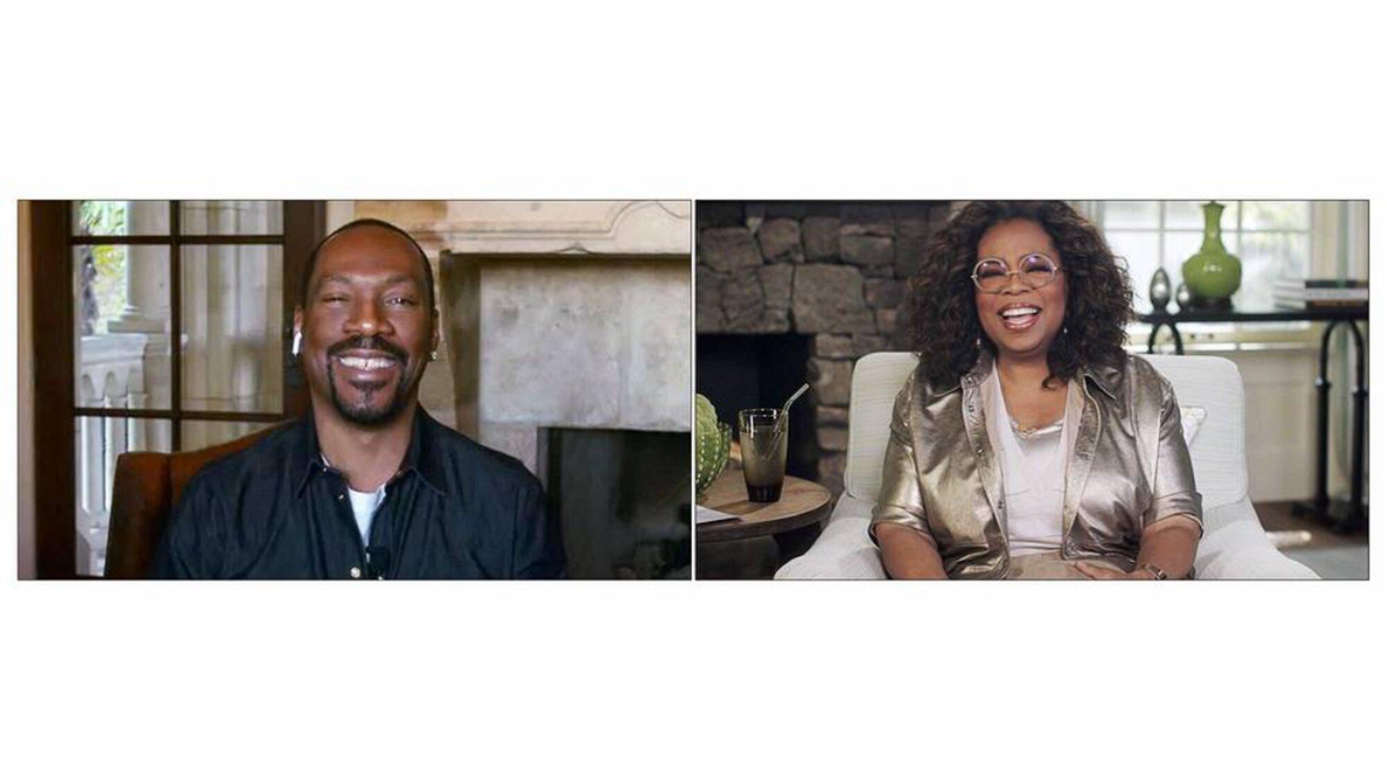 Eddie Murphy and Oprah Winfrey in The Oprah Conversation (2020)