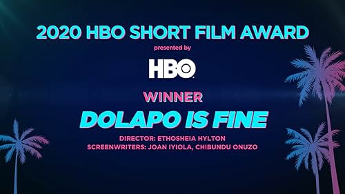 Director Ethosheia Hylton and writers Joan Iyiola and Chibundu Onuzo accept the HBO Short Film Award at the 2020 American Black Film Festival for their film 'Dolapo is Fine.'