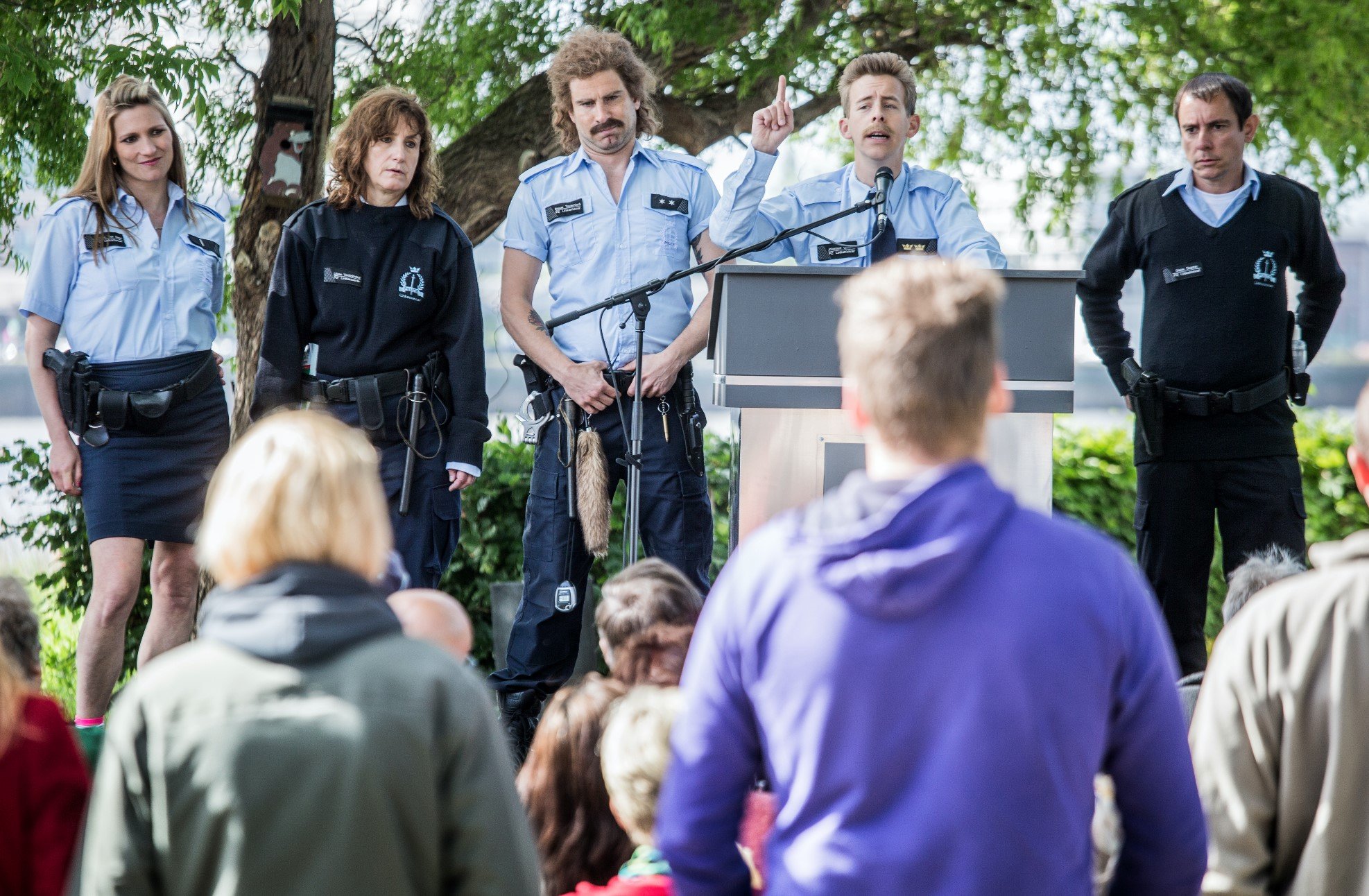 Mieke De Groote, Nico Sturm, Kevin Janssens, Jonas Van Geel, and Eva Binon in Patrouille Linkeroever (2016)