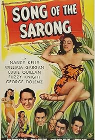 Mariska Aldrich, George Cleveland, William Gargan, Nancy Kelly, Fuzzy Knight, and Eddie Quillan in Song of the Sarong (1945)