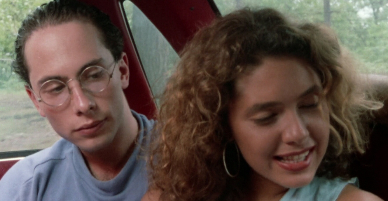 Jeff Dachis and Claudia Flores in There's Nothing Out There (1991)