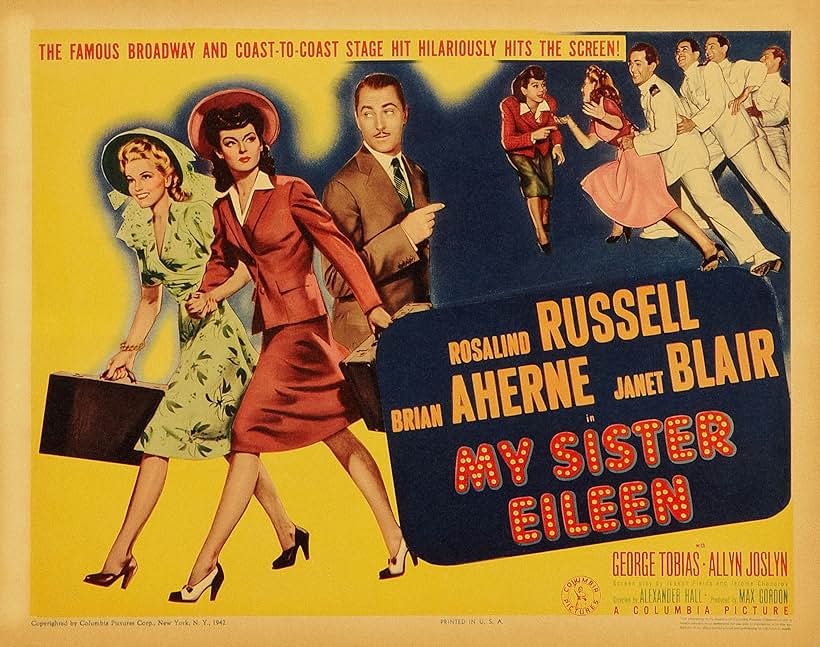 Brian Aherne, Kirk Alyn, Janet Blair, Chavo de Leon, Tom Lincir, Tito Renaldo, and Rosalind Russell in My Sister Eileen (1942)