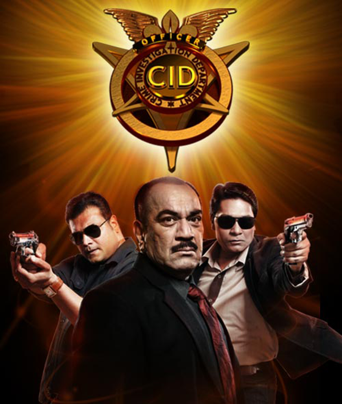 Shivaji Satam, Aditya Srivastav, and Dayanand Shetty in C.I.D. (1998)