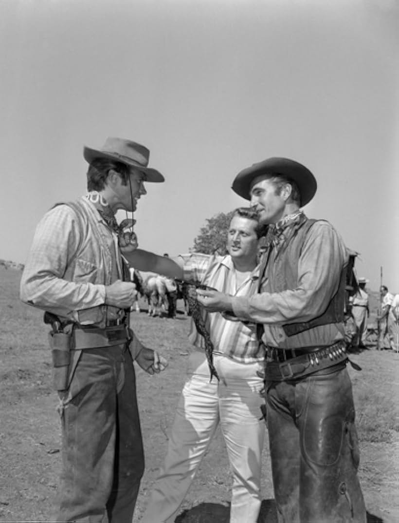 Clint Eastwood and Eric Fleming in Rawhide (1959)