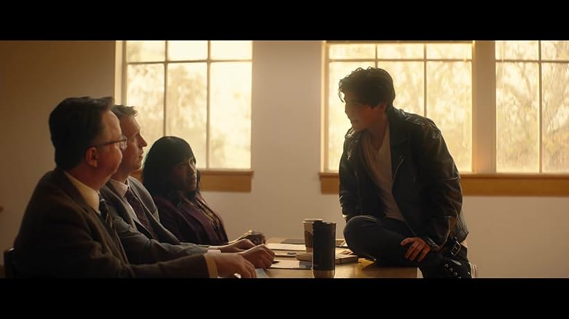 Patrick Wilson, Pete Holmes, Naomi Ekperigin, and Brady Noon in Family Switch (2023)