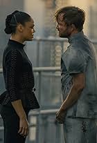 Aaron Paul and Tessa Thompson in Fidelity (2022)