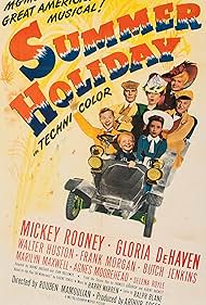 Agnes Moorehead, Mickey Rooney, Gloria DeHaven, Walter Huston, Jackie 'Butch' Jenkins, Marilyn Maxwell, and Frank Morgan in Summer Holiday (1948)