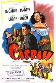 Yvonne De Carlo, Tony Martin, and Märta Torén in Casbah (1948)