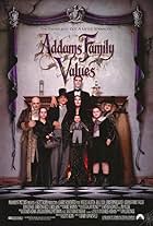 Christina Ricci, Raul Julia, Christopher Lloyd, Ian Abercrombie, Anjelica Huston, Carol Kane, Matthew Beebe, Chris Ellis, Christopher Hart, Ryan Holihan, Kaitlyn Hooper, Kristen Hooper, Dana Ivey, and Jimmy Workman in Addams Family Values (1993)