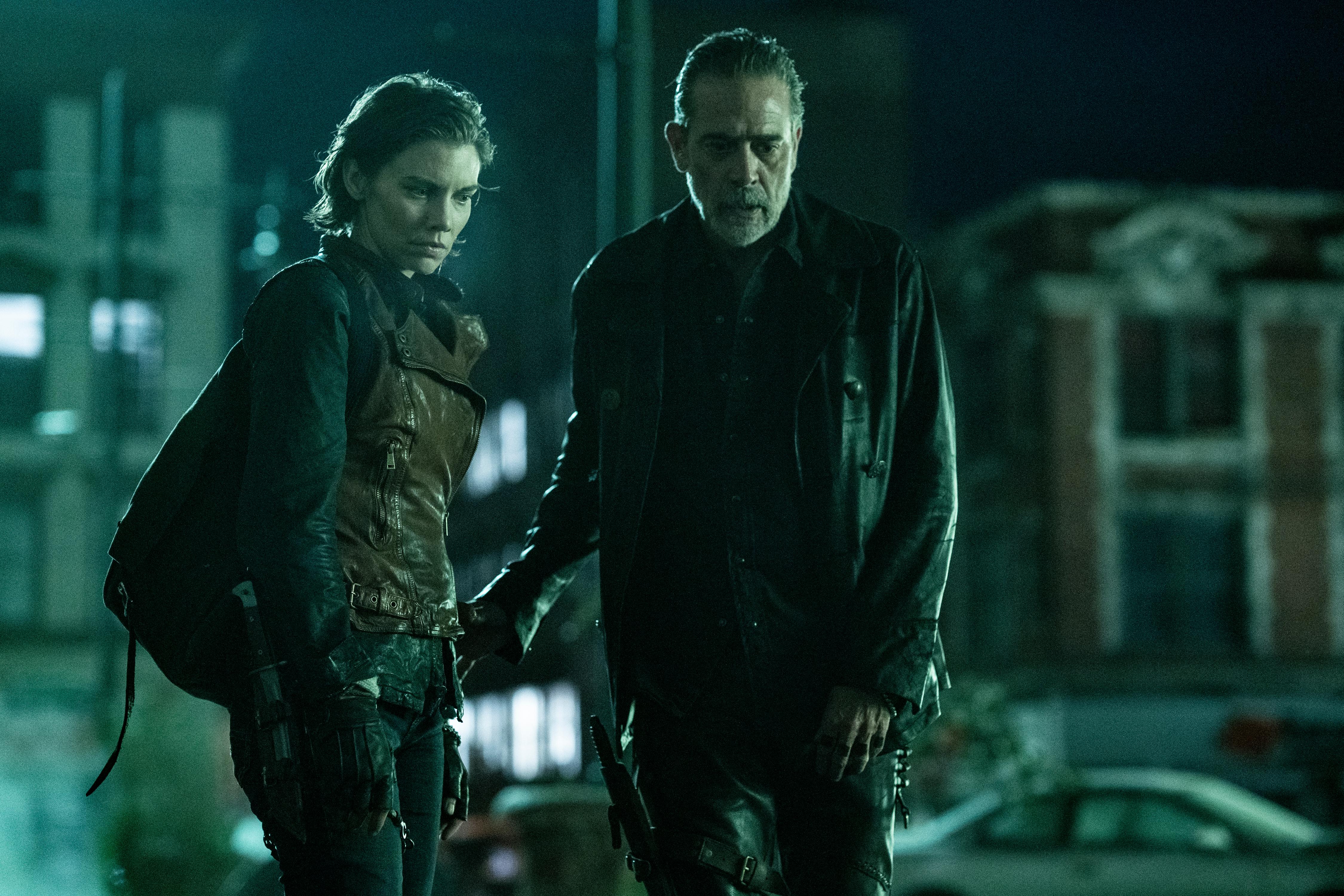 Jeffrey Dean Morgan and Lauren Cohan in The Walking Dead: Dead City (2023)