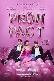 Milo Manheim, Peyton Elizabeth Lee, and Blake Draper in Prom Pact (2023)