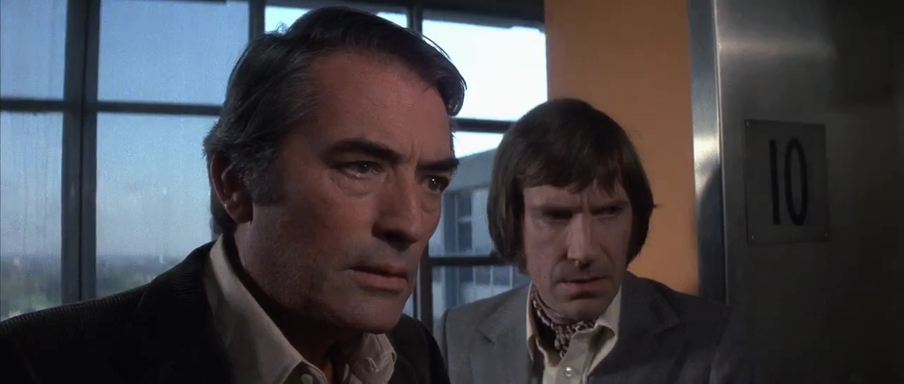 Gregory Peck and David Warner in The Omen (1976)