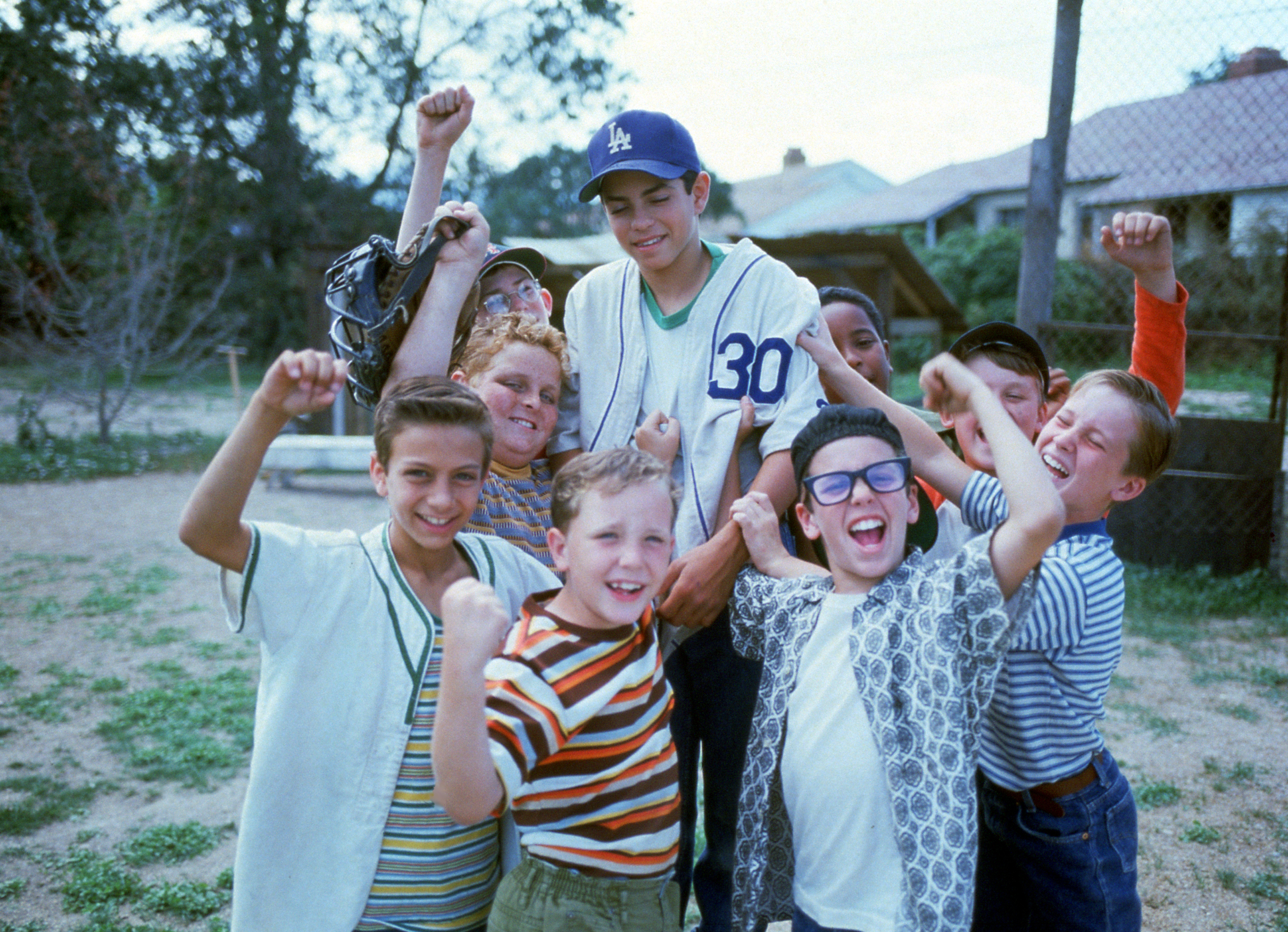 Brandon Quintin Adams, Victor DiMattia, Grant Gelt, Tom Guiry, Chauncey Leopardi, Shane Obedzinski, Patrick Renna, Mike Vitar, and Marty York in The Sandlot (1993)