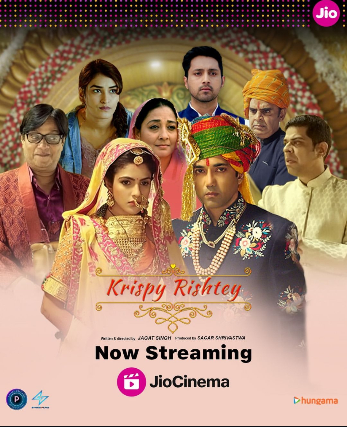 Ravi Jhankal, Shruti Panwar, Manmeet Kaur, Murli Sharma, Ronit Kapill, Brijendra Kala, Jagat Singh, and Diljott in Krispy Rishtey (2024)