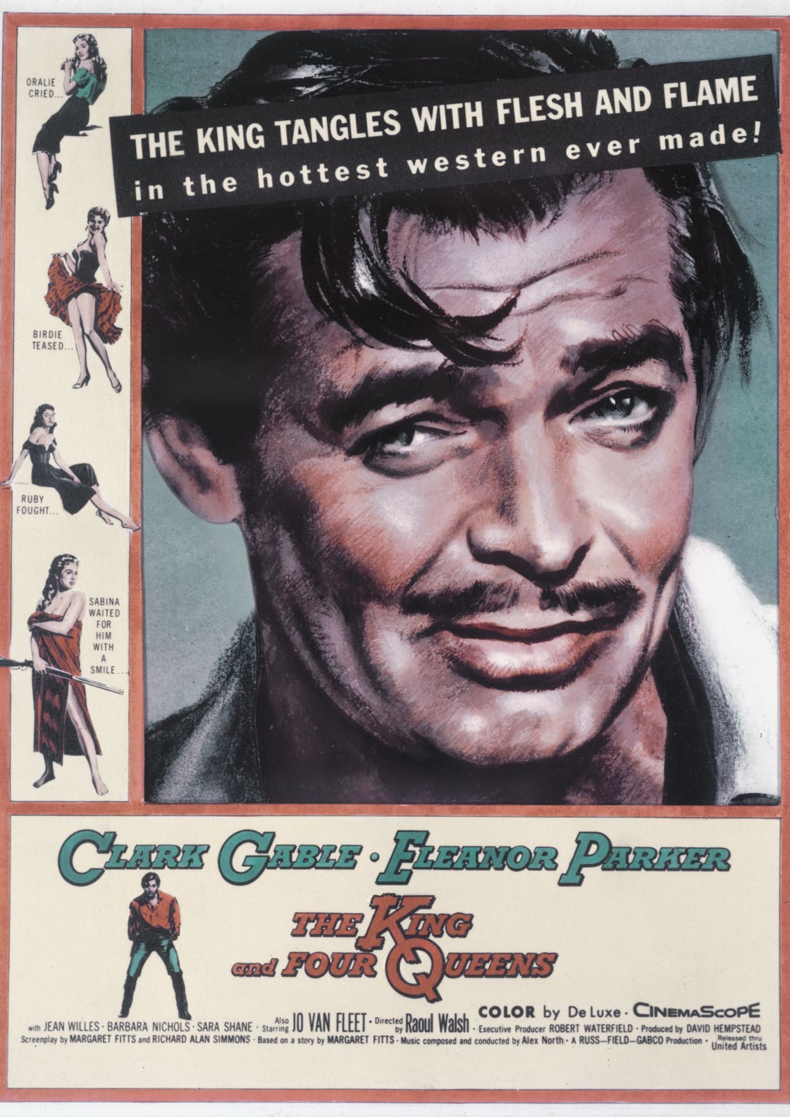 Clark Gable in The King and Four Queens (1956)