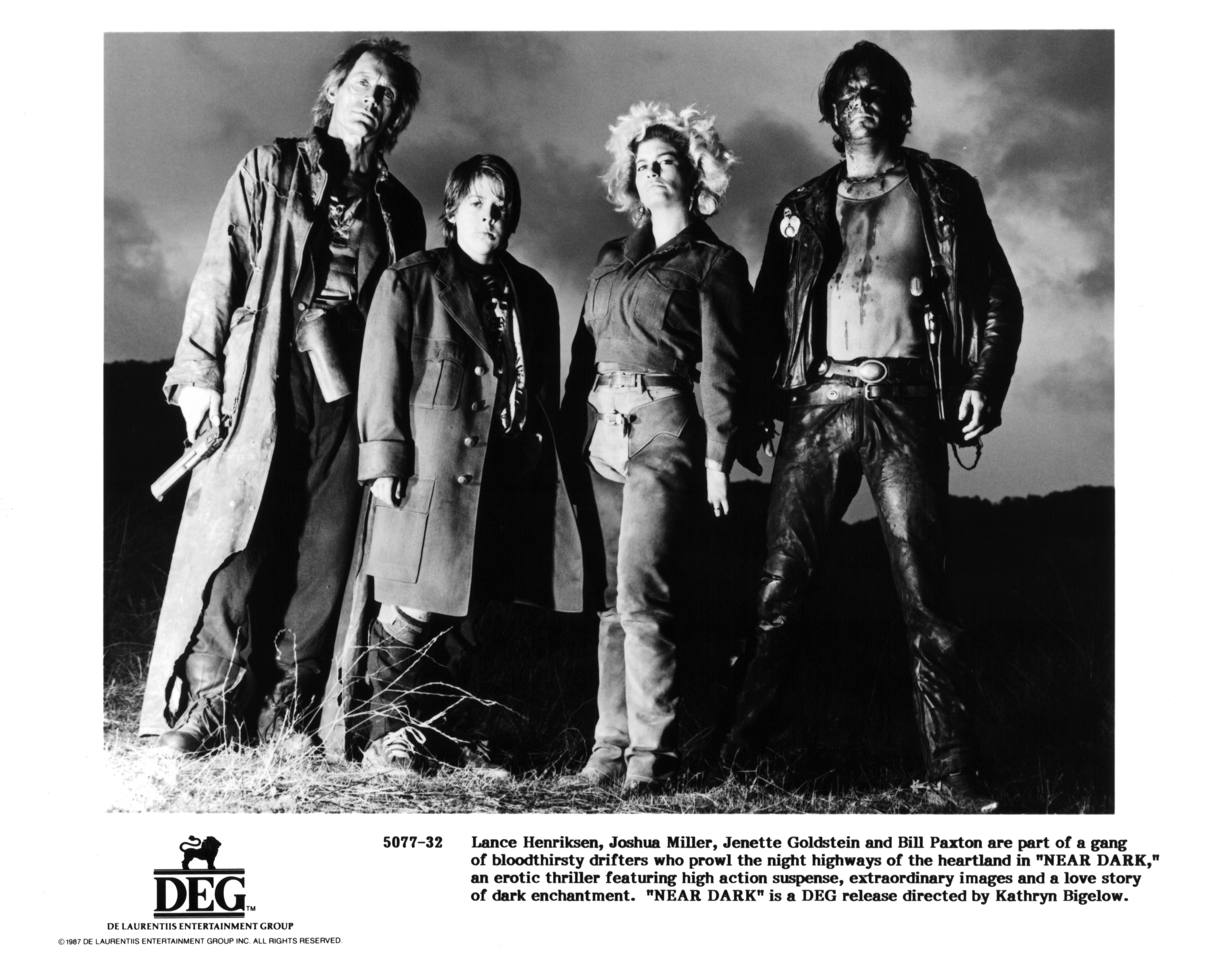 Bill Paxton, Lance Henriksen, Jenette Goldstein, and Joshua John Miller in Near Dark (1987)