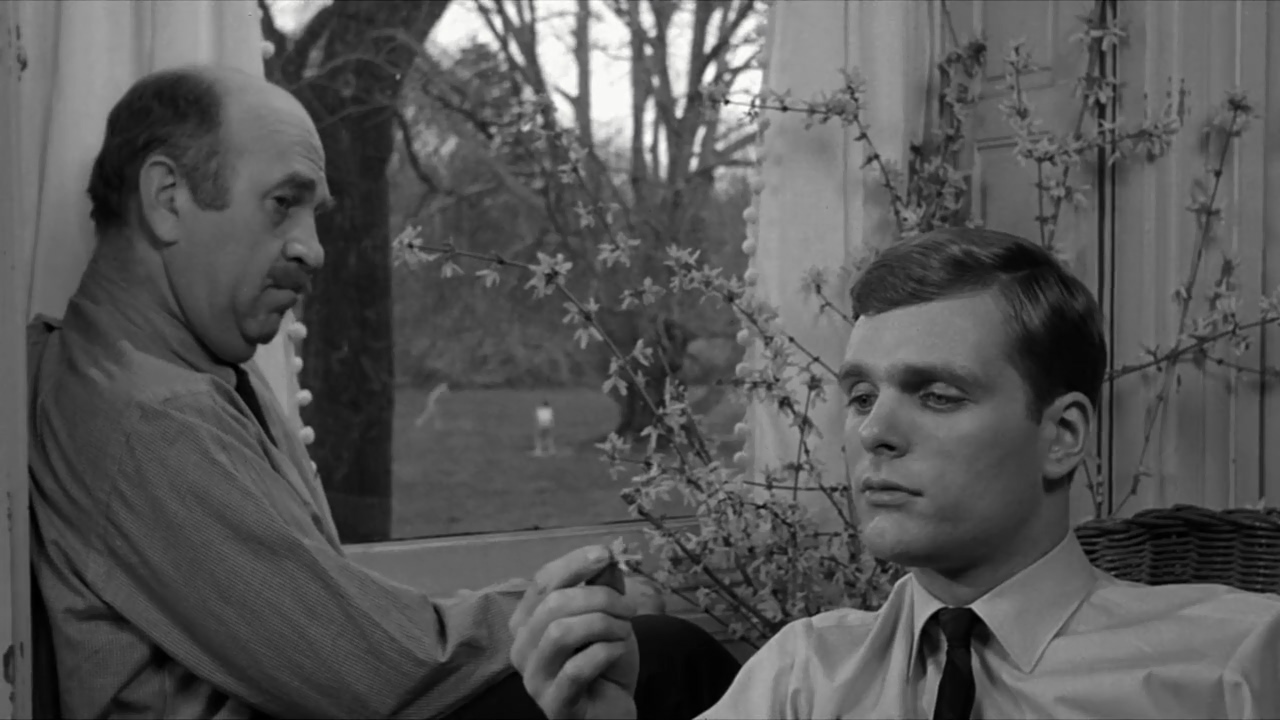 Keir Dullea and Howard Da Silva in David and Lisa (1962)