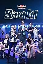 Missi Pyle, Preston Jones, Mircea Monroe, Mark Jude Sullivan, and Debby Ryan in Sing It! (2016)