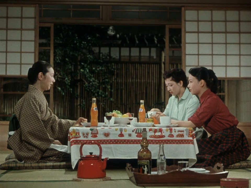 Ineko Arima, Miyuki Kuwano, and Kinuyo Tanaka in Equinox Flower (1958)