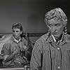 Bibi Andersson and Eva Dahlbeck in Nära livet (1958)