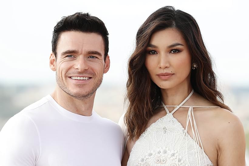 Richard Madden and Gemma Chan at an event for Eternals (2021)