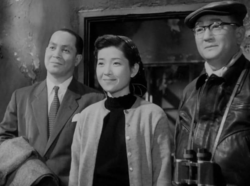 Yukio Kasama, Sônosuke Sawamura, and Setsuko Wakayama in Godzilla Raids Again (1955)