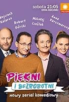 Wojciech Kalarus, Anna Karczmarczyk, Mikolaj Cieslak, and Robert Górski in Piekni i bezrobotni (2021)