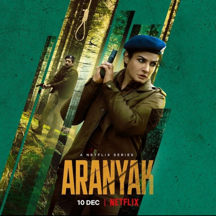 Raveena Tandon and Parambrata Chattopadhyay in Aranyak (2021)