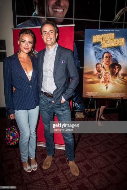 Jason Lott and Adelaide Lummis at an event for Burying Yasmeen (2019)