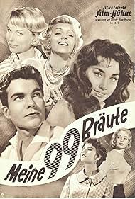 Erica Beer, Corny Collins, Edith Elmay, Wera Frydtberg, Vera Tschechowa, and Claus Wilcke in Meine 99 Bräute (1958)