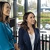 Lacey Chabert and Brandi Alexander in Crossword Mysteries: Terminal Descent (2021)