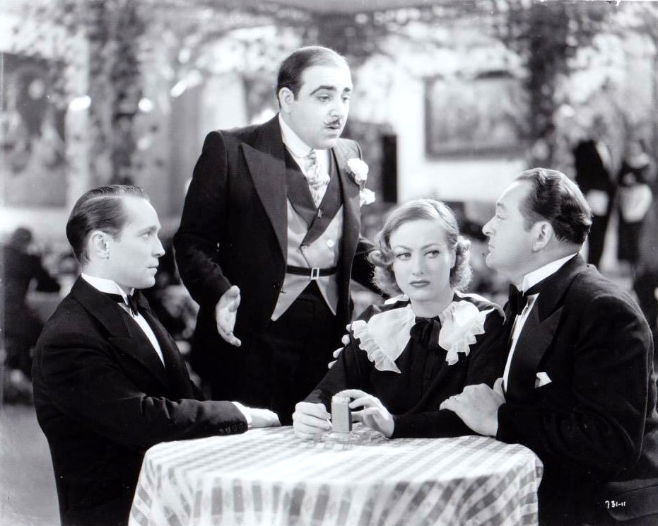 Joan Crawford, Edward Arnold, Akim Tamiroff, and Franchot Tone in Sadie McKee (1934)