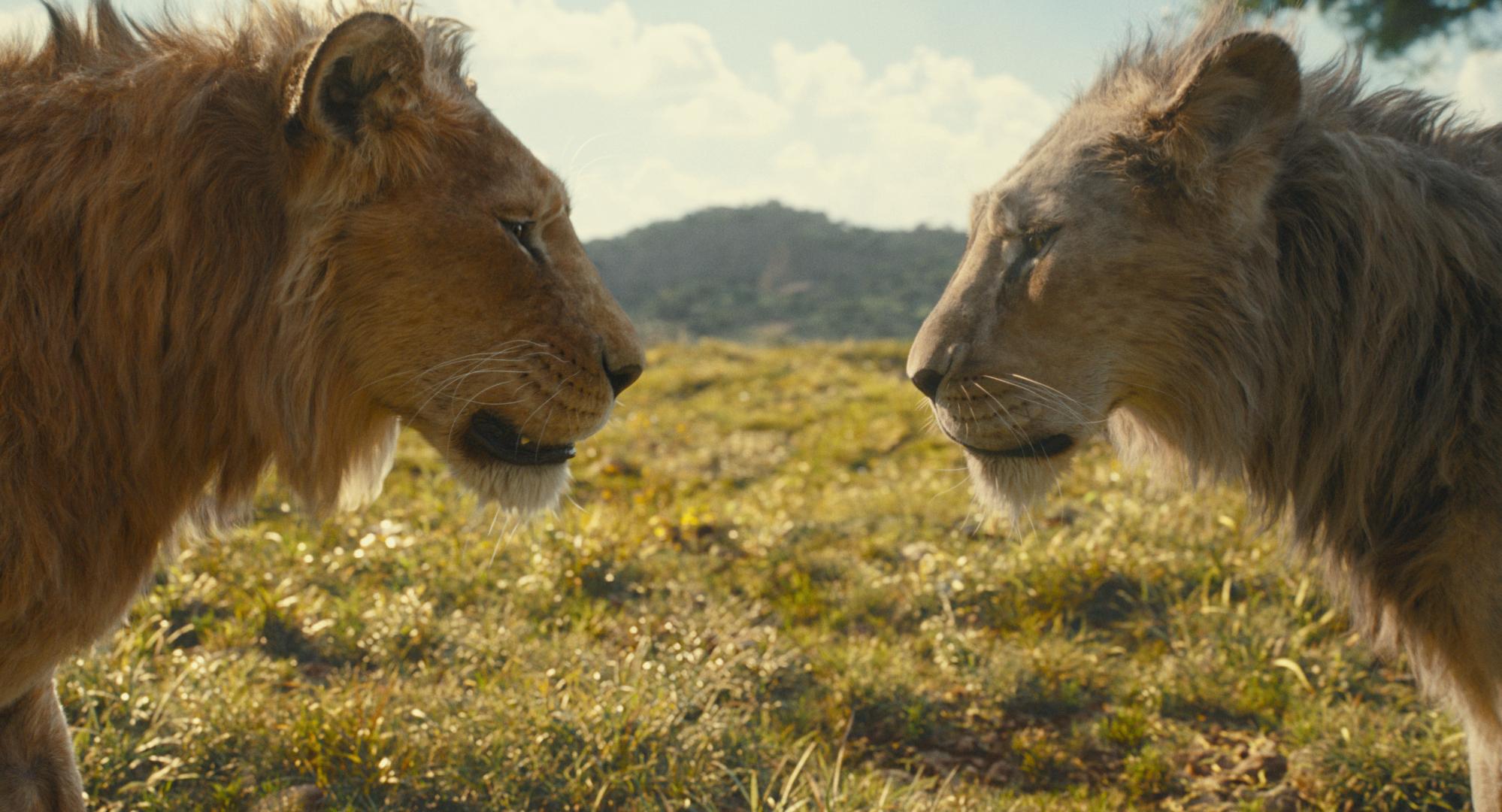 Kelvin Harrison Jr. and Aaron Pierre in Mufasa: The Lion King (2024)