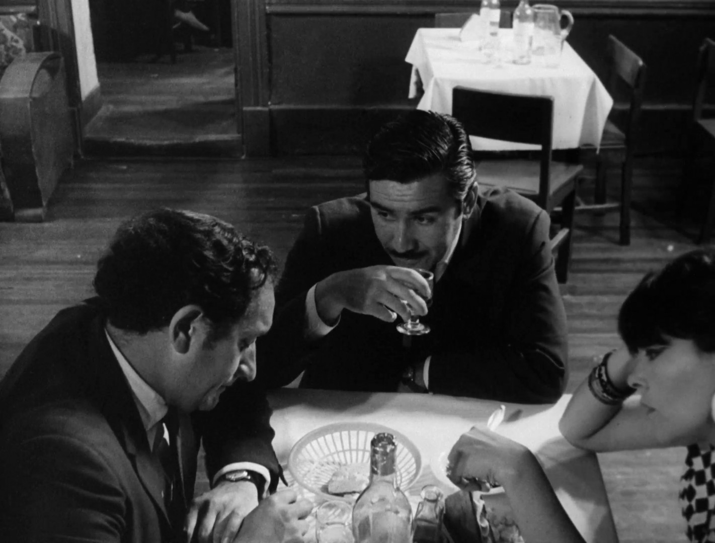 Luis Alarcón, Shenda Román, and Nelson Villagra in Three Sad Tigers (1968)