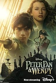 Jude Law, Joshua Pickering, Jacobi Jupe, Ever Anderson, Alyssa Wapanatâhk, and Alexander Molony in Peter Pan & Wendy (2023)