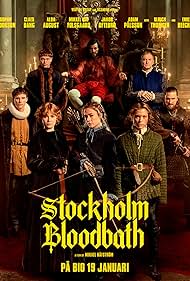 Claes Bang, Ulrich Thomsen, Adam Pålsson, Jakob Oftebro, Alba August, Emily Beecham, Mikkel Boe Følsgaard, and Sophie Cookson in Stockholm Bloodbath (2023)