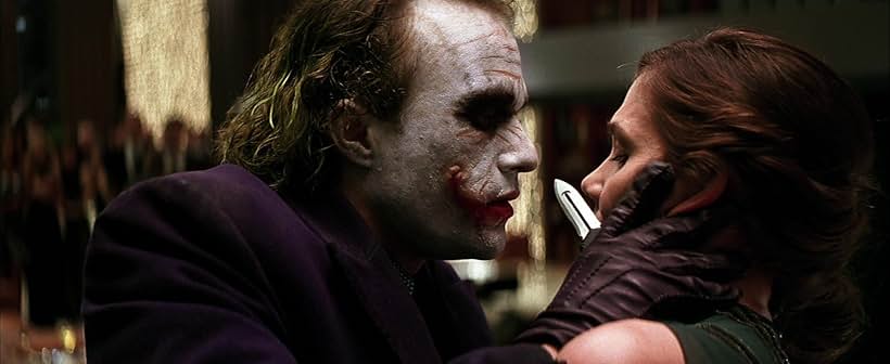 Heath Ledger and Maggie Gyllenhaal in The Dark Knight (2008)