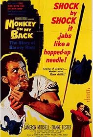 Dianne Foster and Cameron Mitchell in Monkey on My Back (1957)