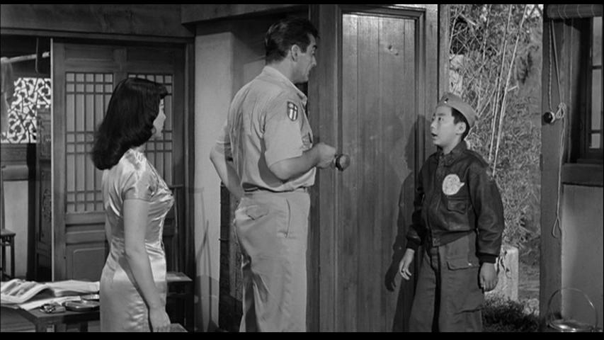 Victor Mature, Danny Chang, and Li Hua Li in China Doll (1958)