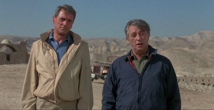 Robert Mitchum and Rock Hudson in The Ambassador (1984)