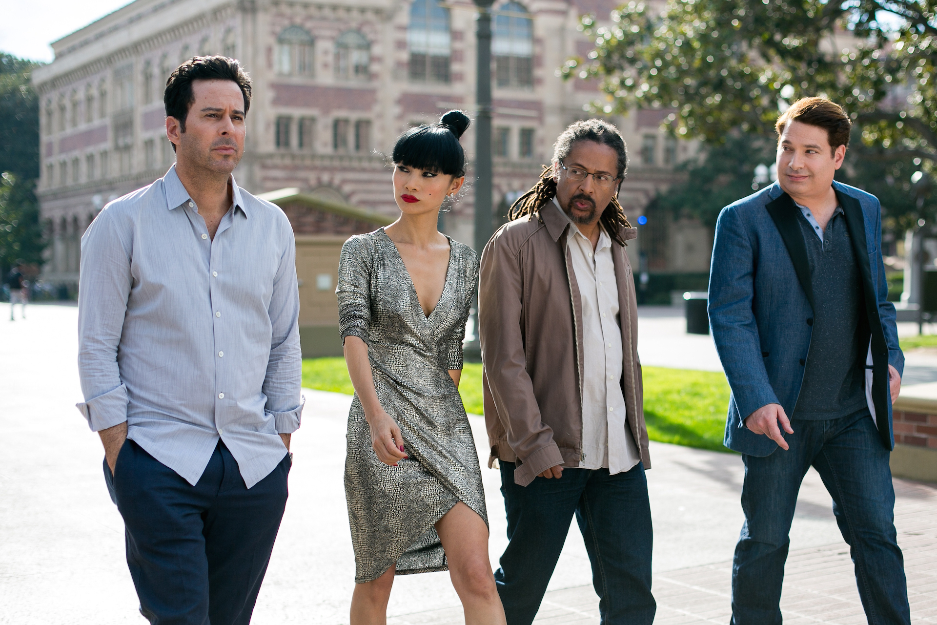 Bai Ling, Jonathan Silverman, Joel Michaely, and Dwayne Kennedy in Andover (2017)