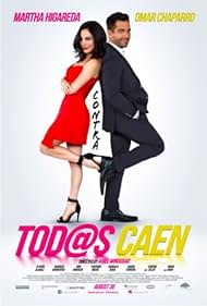 Martha Higareda and Omar Chaparro in Tod@s caen (2019)