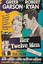 Greer Garson, Lee Aaker, Tim Considine, Dale Hartleben, Donald MacDonald, Robert Ryan, Stuffy Singer, David Stollery, Barry Sullivan, and Peter J. Votrian in Her Twelve Men (1954)