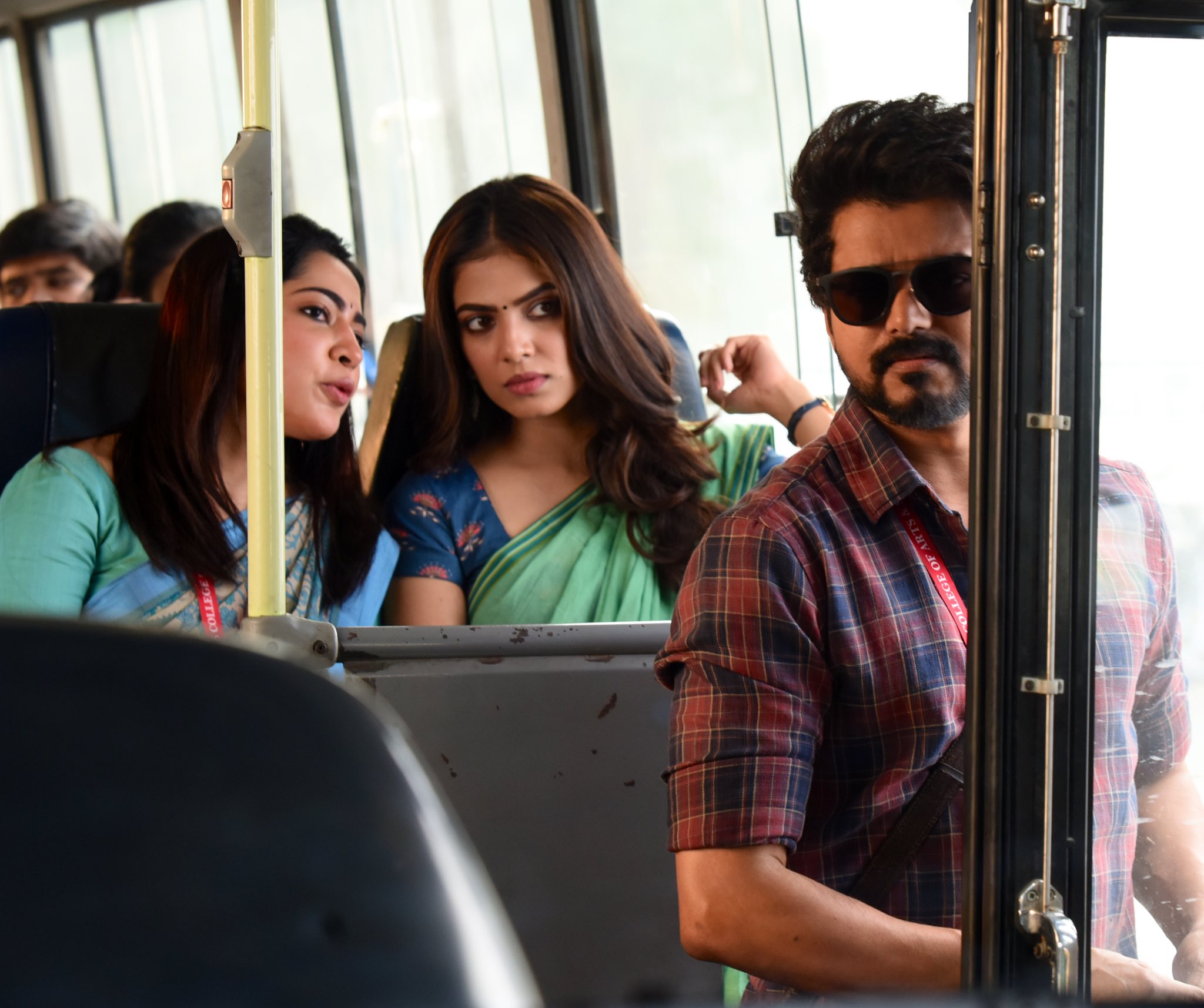 Joseph Vijay, Malavika Mohanan, and Ramya Subramanian in Master (2021)