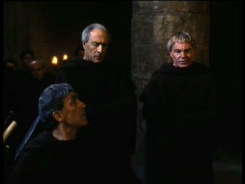 Derek Jacobi, Michael Culver, and Terrence Hardiman in Mystery!: Cadfael (1994)