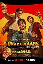 Rajkummar Rao, Adarsh Gourav, and Dulquer Salmaan in Guns & Gulaabs (2023)