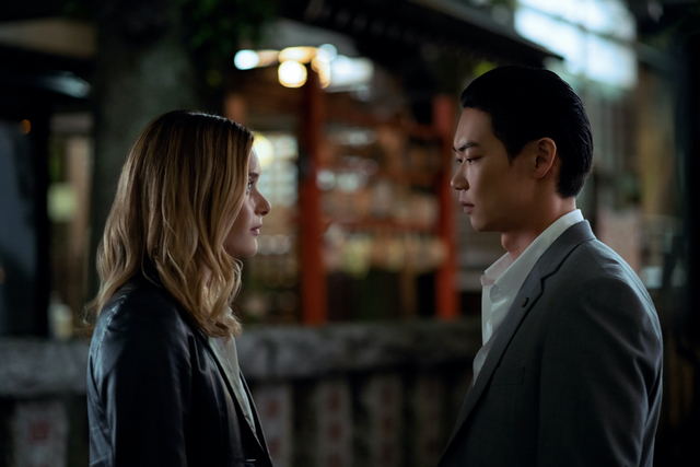 Rachel Keller and Shô Kasamatsu in Yoshino (2022)